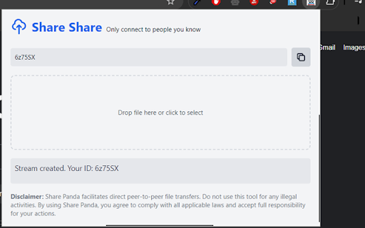 Share Panda  from Chrome web store to be run with OffiDocs Chromium online