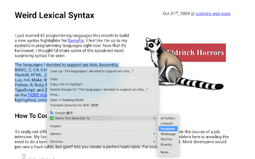 ShareTo  from Chrome web store to be run with OffiDocs Chromium online