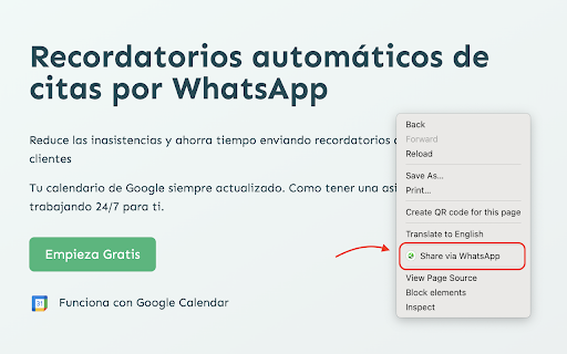 Share via WhatsApp  from Chrome web store to be run with OffiDocs Chromium online