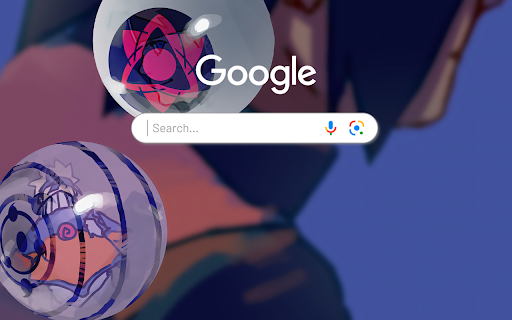 Sharingan and Rinnegan Eyes Anime Theme  from Chrome web store to be run with OffiDocs Chromium online