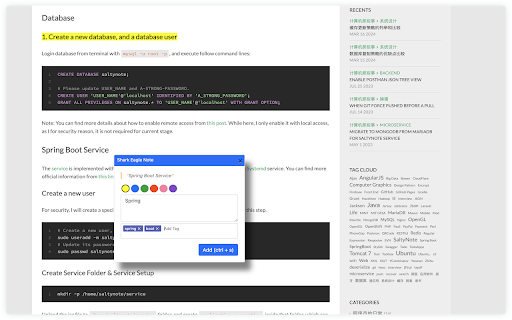 Shark Eagle Note  from Chrome web store to be run with OffiDocs Chromium online