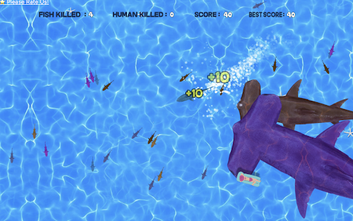 Shark.io Game  from Chrome web store to be run with OffiDocs Chromium online