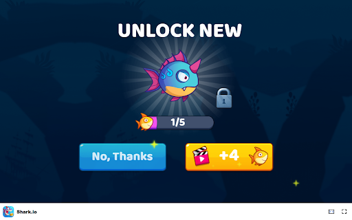 Shark io Game Battle other sharks to become King of the Sea!  from Chrome web store to be run with OffiDocs Chromium online