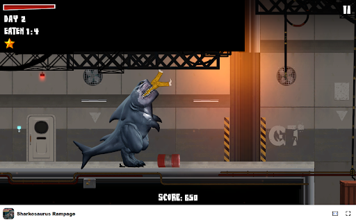 Sharkosaurus Rampage Adventure  Monster  Simulation Game  from Chrome web store to be run with OffiDocs Chromium online