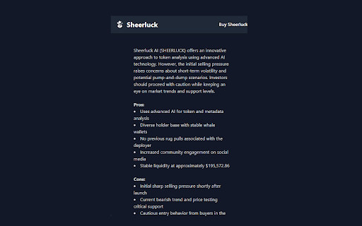 Sheerluck Companion  from Chrome web store to be run with OffiDocs Chromium online