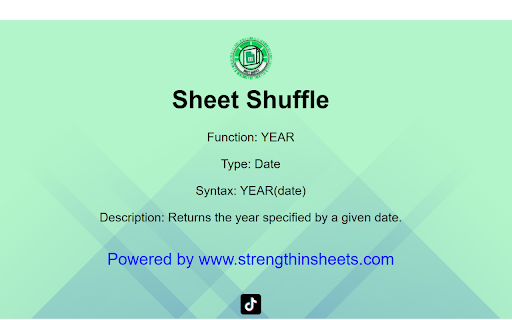 Sheet Shuffle  from Chrome web store to be run with OffiDocs Chromium online