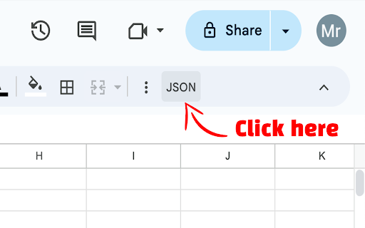 Sheet to JSON from Chrome web store to be run with OffiDocs Chromium online Sheet to JSON from Chrome web store to be run with OffiDocs Chromium online