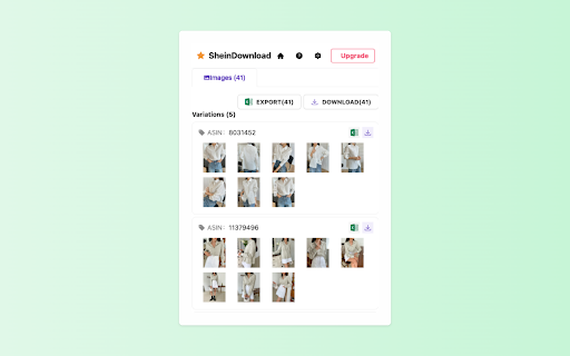 Shein Image Download Image  Video  from Chrome web store to be run with OffiDocs Chromium online