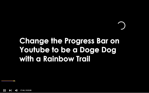 Shiba Progress Bar for YouTube  from Chrome web store to be run with OffiDocs Chromium online