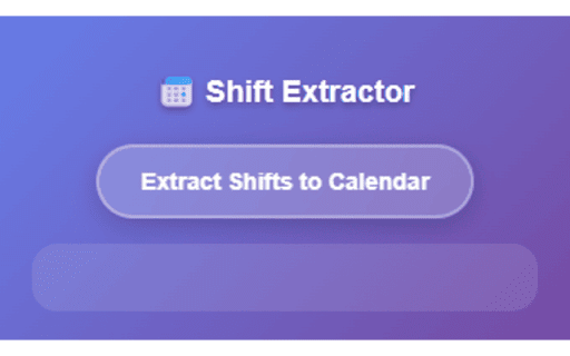 Shift Schedule to ICS Converter  from Chrome web store to be run with OffiDocs Chromium online