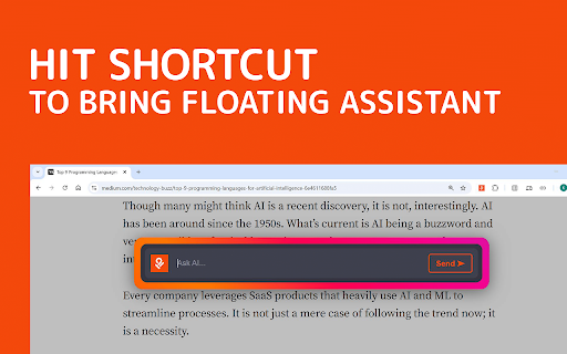 Shighra.ai  from Chrome web store to be run with OffiDocs Chromium online