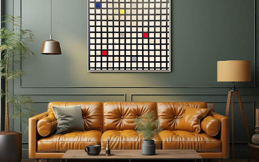 Shiny cowhide sofa  from Chrome web store to be run with OffiDocs Chromium online