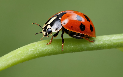 Shiny red winged ladybug  from Chrome web store to be run with OffiDocs Chromium online