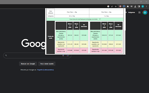 Shipping Cost Calculator  from Chrome web store to be run with OffiDocs Chromium online