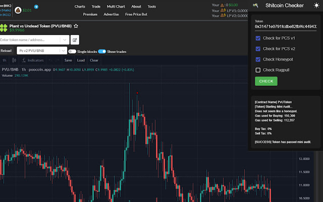 Shitcoin Checker من متجر Chrome الإلكتروني ليتم تشغيله مع OffiDocs Chromium عبر الإنترنت