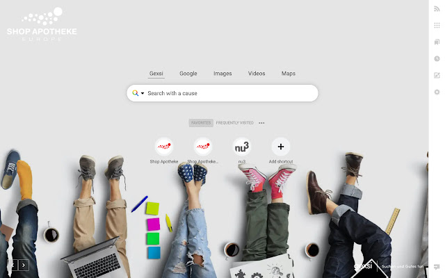 Shop Apotheke New Tab  from Chrome web store to be run with OffiDocs Chromium online