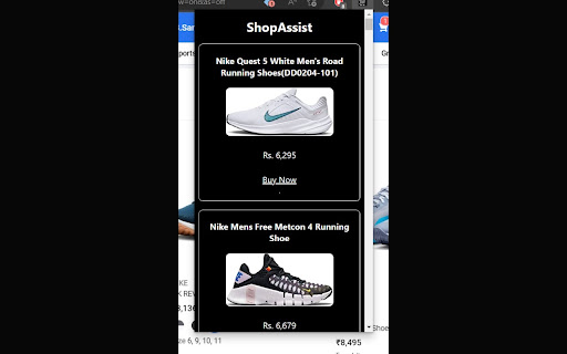 ShopAssist  from Chrome web store to be run with OffiDocs Chromium online
