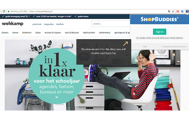 Shopbuddies_com_au Alertbar  from Chrome web store to be run with OffiDocs Chromium online
