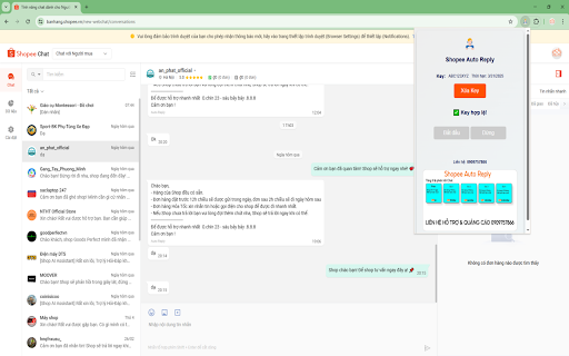 Shopee Auto Reply  from Chrome web store to be run with OffiDocs Chromium online