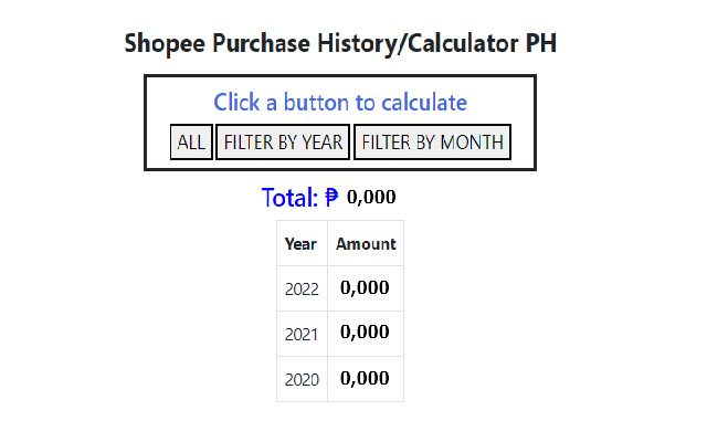 Shopee Calculator PH จาก Chrome เว็บสโตร์ที่จะใช้งานร่วมกับ OffiDocs Chromium ออนไลน์