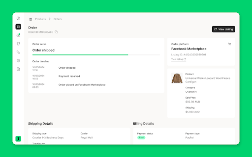 Shopfront  from Chrome web store to be run with OffiDocs Chromium online