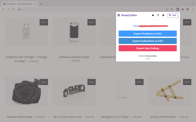 Shopify2Woo Shopify ไปยัง WooCommerce จาก Chrome เว็บสโตร์เพื่อใช้งานกับ OffiDocs Chromium ทางออนไลน์