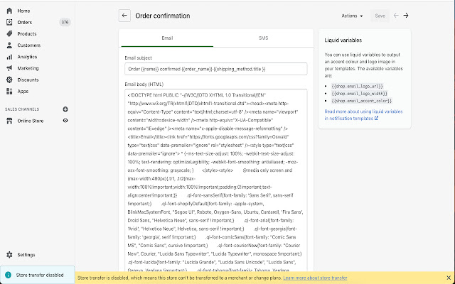 Shopify Email Template Exporter by UpOrder  from Chrome web store to be run with OffiDocs Chromium online