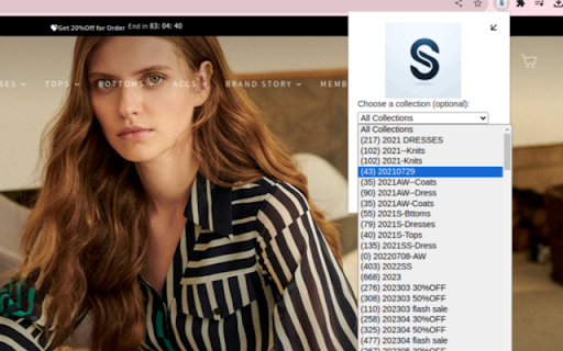 Shopify export tool  from Chrome web store to be run with OffiDocs Chromium online
