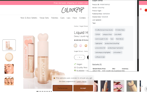 Shopify Product Helper from Chrome web store to be run with OffiDocs Chromium online Shopify Product Helper from Chrome web store to be run with OffiDocs Chromium online