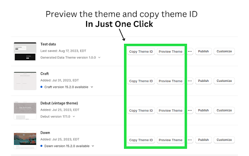 Shopify Theme Buttons  from Chrome web store to be run with OffiDocs Chromium online