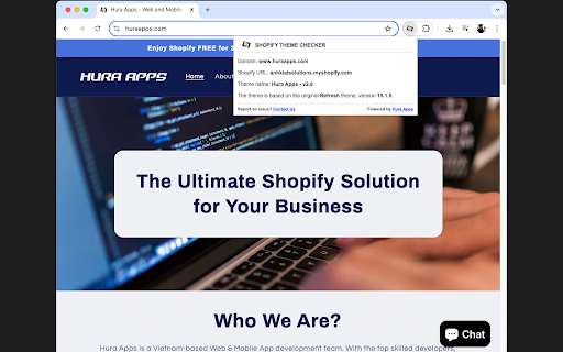 Shopify Theme Checker by Hura Apps  from Chrome web store to be run with OffiDocs Chromium online