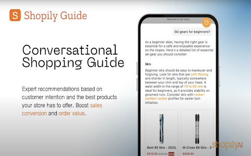 Shopily Guide  from Chrome web store to be run with OffiDocs Chromium online
