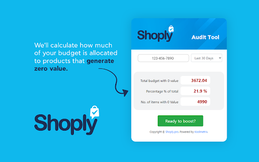 Shoply  from Chrome web store to be run with OffiDocs Chromium online