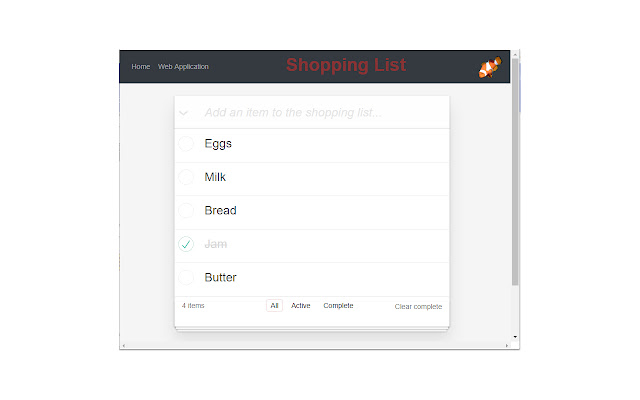 Shopping List  from Chrome web store to be run with OffiDocs Chromium online