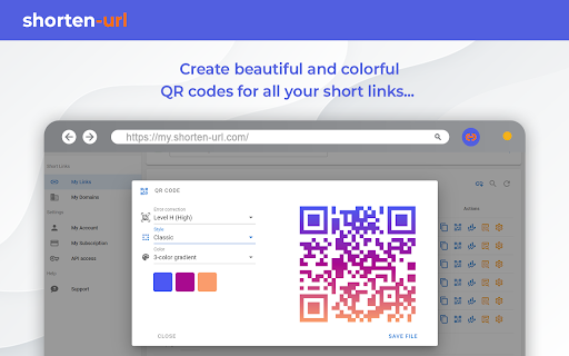 shorten url : Professional URL shortener  from Chrome web store to be run with OffiDocs Chromium online