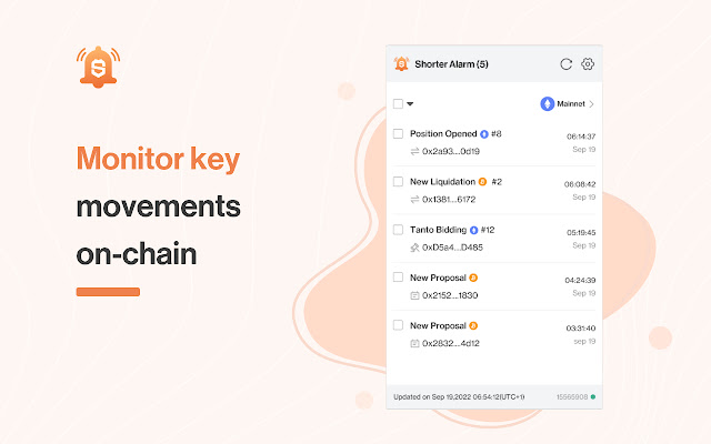 ShorterAlarm  from Chrome web store to be run with OffiDocs Chromium online