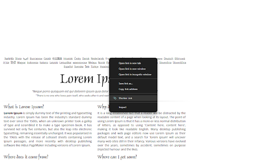 Shorter.gg URL Shortener  from Chrome web store to be run with OffiDocs Chromium online