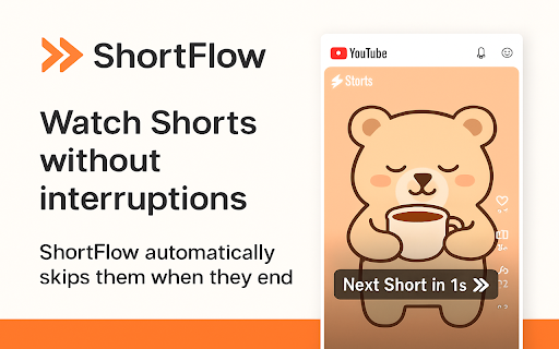 ShortFlow  from Chrome web store to be run with OffiDocs Chromium online