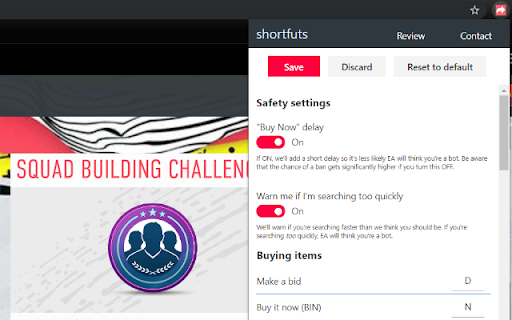 shortfuts auto  from Chrome web store to be run with OffiDocs Chromium online