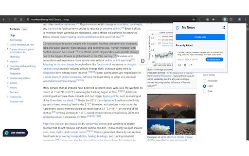 Short Notes  from Chrome web store to be run with OffiDocs Chromium online