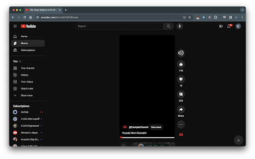 Shorts controls  from Chrome web store to be run with OffiDocs Chromium online
