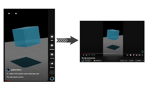 Shorts Redirector  from Chrome web store to be run with OffiDocs Chromium online