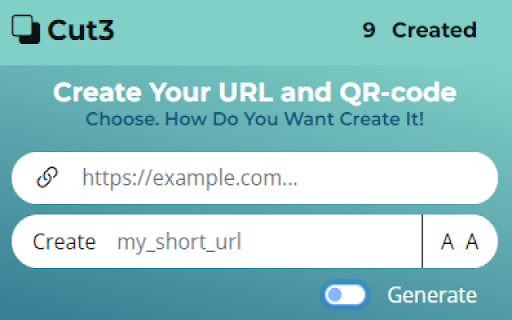 Short url and QR code  from Chrome web store to be run with OffiDocs Chromium online