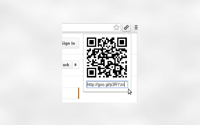 Short URL and QR code generator  from Chrome web store to be run with OffiDocs Chromium online