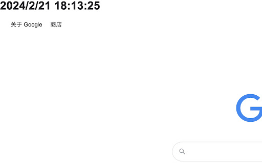 Show Current Time  from Chrome web store to be run with OffiDocs Chromium online