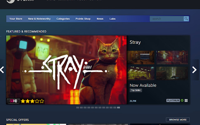 Show Great on Deck on Steam  from Chrome web store to be run with OffiDocs Chromium online