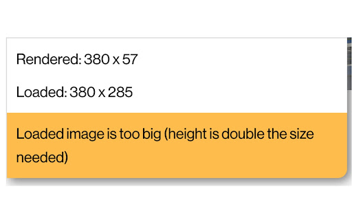 Show Image Sizes  from Chrome web store to be run with OffiDocs Chromium online