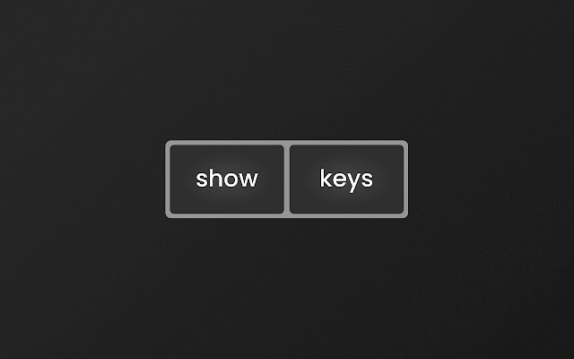 Show Keys  from Chrome web store to be run with OffiDocs Chromium online