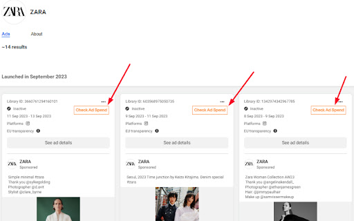 Show Me Ad Spend  from Chrome web store to be run with OffiDocs Chromium online