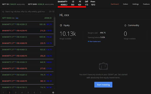 Show Option Premium  from Chrome web store to be run with OffiDocs Chromium online